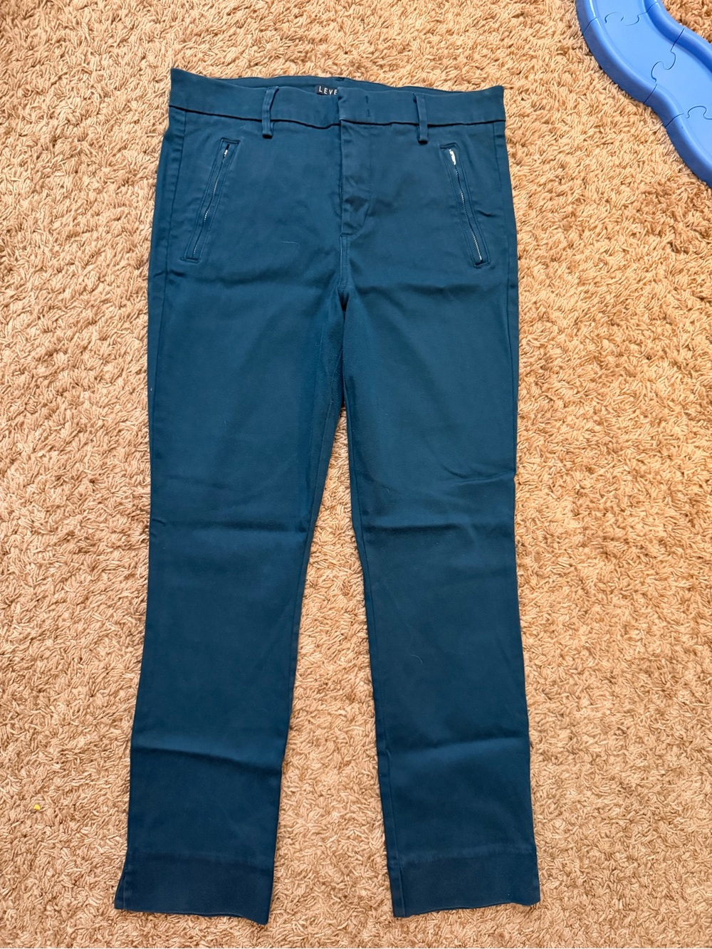 Size 28 Level 99 Slim Straight Ankle Dark Teal Pants